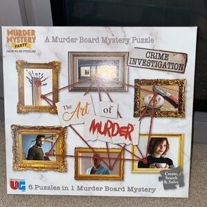 “THE Art of Murder” Murder Board Mystery Puzzle